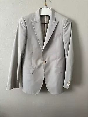 Moschino Men’s Ligh Gray Italy Rare Fit Sport Blazer Coat Size 48R • $99.99