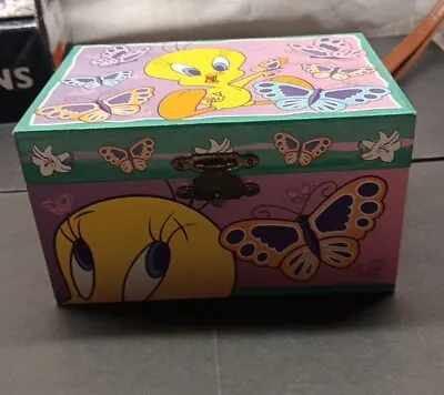 Looney Tunes Ballerina Tweety Bird Music Jewelry Box Vintage 2000fix Or  Repair • $4.99