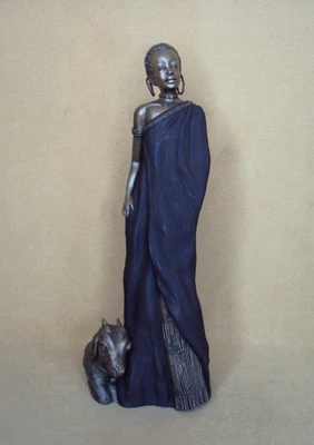 £319.04 • Buy STACY BAYNE Soul Journeys Maasai AMIRA Lamb Goat African Black Legacy NIB!!