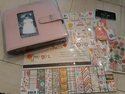 My Mind's Eye My Girl Paper Pack Scrapbook And Embellishments  • $30