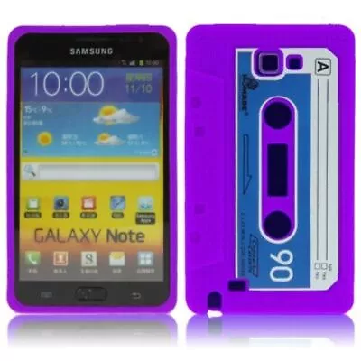 Phone Case Silicone Cover Cassette Case Cover Bag For Samsung Galaxy Note N7000 • $16