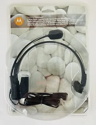 Motorola Talkabout 2-Way Radio Headset With Swivel Boom Microphone Sealed • $22.85