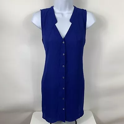 Motherhood Maternity Shirt Women's Small Sleeveless V Neck Belted Lightweight • $6.99