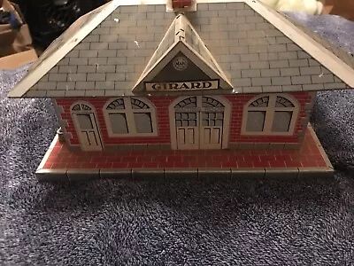 Vintage Marx Girard Tin Railway Train Station Waiting Room Building USA • $24.99