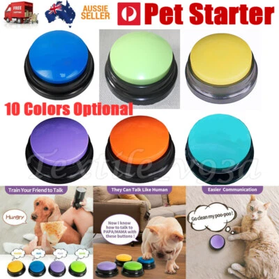 $3.79 • Buy Pet Starter Recordable Talking Speaking Buttons Dog Training Communicable Toys