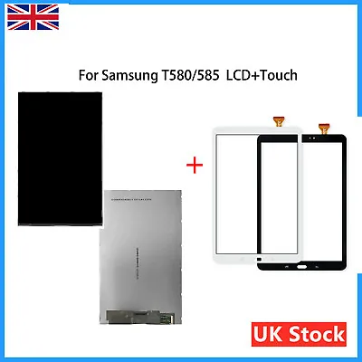 Touch Screen Digitizer + LCD Display For Samsung Galaxy Tab A 10.1 SM-T580/T585 • £12.99