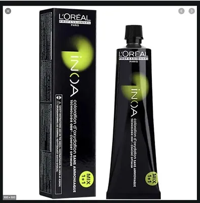 L'Oreal Professionnel Inoa Mix Hair Dye Color ( 6.8 ) Colour Cream 60ML New . • £7.99