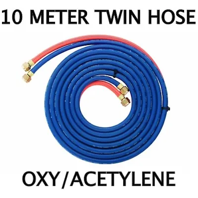 OXY ACETYLENE 10 Meter TWIN GAS HOSE With Fittings • $65