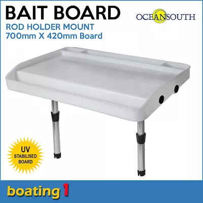 Large Bait Board Rod Holder Mount---Boat/Fishing/Cutting • $70