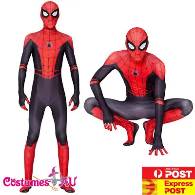 Mens Kids Spiderman Costume Spider-Man Child Boys Cosplay Superhero Jumpsuit • $25.64