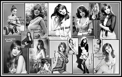 Madeline Smith Signed Collage Cotton Canvas Image. Limited Edition (MS-5)c • $13.88