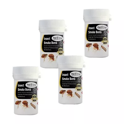 Insecto 4 X Smoke Mini Fogger Insect - Moth Cluster Fly Wasp Mite Control 3.5g • £14.81