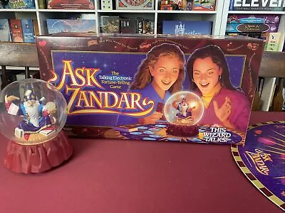 Ask Zandar 1992 Milton Bradley Board Game Complete Non-Working Zandar Component • $17