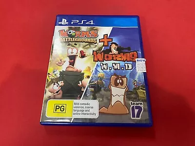 Worms Battlegrounds + Worms W.M.D (Sony PlayStation 4 2019) • $19.95