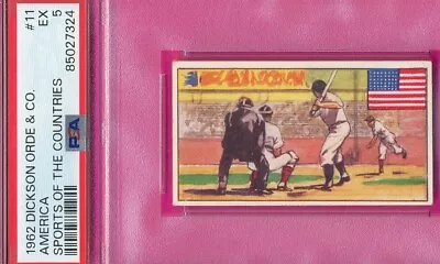 Psa 5 Ex Babe Ruth 1962 Dickson Orde #11 Scarce England Graded Vintage Mlb Tphlc • $75