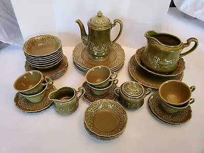 Vintage  Regency  Ironstone Dinnerware Pcs. Canonsburg Pottery Usa • $350