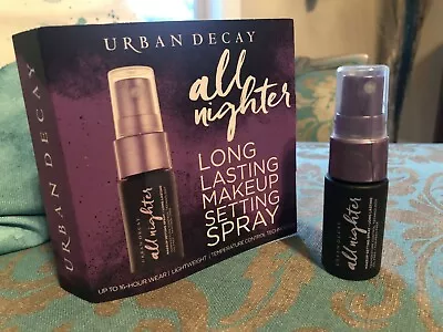 Urban Decay All Nighter Long Lasting Makeup Setting Spray Travel 15 ML .5 Oz NIP • $9.99