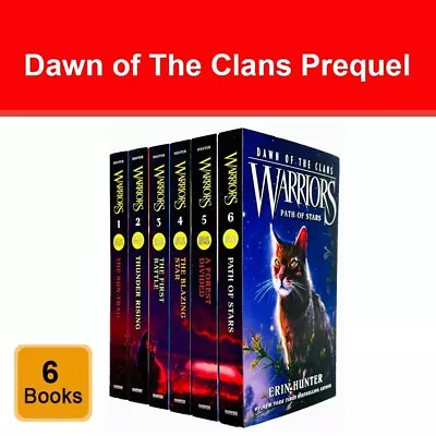 Warriors Cats Dawn Of The Clans Prequel Book 1-6 Series 6 Books Collection Set • £19.97