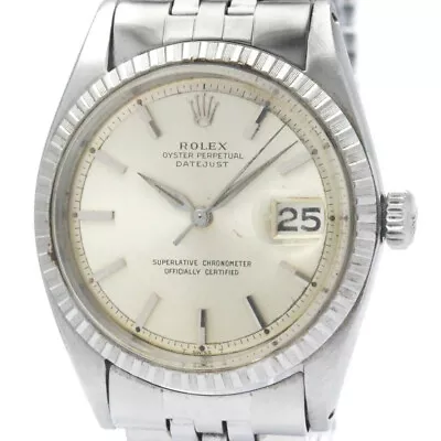 Vintage ROLEX Datejust 1603 Stainless Steel Automatic Mens Watch BF568950 • $2907.59