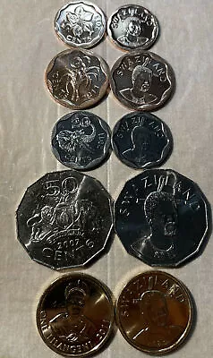 $2.33 • Buy Swaziland Eswatini Coins Chose From List 2007 2011 2015 Animal Lion Elephant 