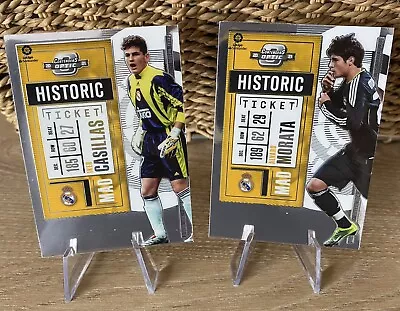 Iker Casillas Alvaro Morata Panini Contenders Chronicles Optic Historic Ticket • £4