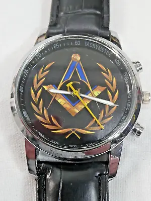 An Unworn Superb Masonic Quartz Watch Boxed New Swiss Battery Fully Working • £34.95