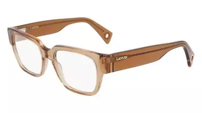 NEW Lanvin LNV 2601 207 Crystal Light Brown Eyeglass 52/18/140 With Lanvin Case • $99.95