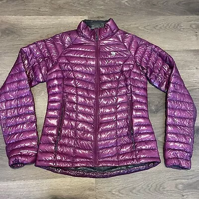 Mountain Hardwear Puffer Jacket Womens Small Purple Goose Down Lightweight Gorp • $49.87