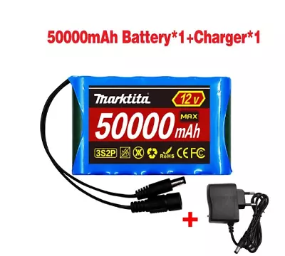 50000mah Original Li-ion Battery Rechargeable 12.6V 50Ah CCTV • £18.99