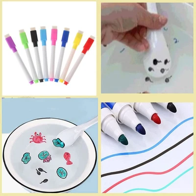 £3.48 • Buy Erasable Floating Pen Doodle Pen Whiteboard Markers Magical Water Painting Pen