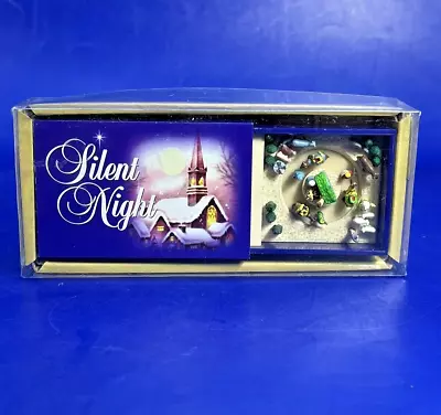 Gold Label Matchbox Nativity SILENT NIGHT Christmas MUSIC BOX Mr Christmas NIB • $27