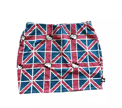 Womens Hello Kitty By Sanrio Union Jack Limited Edition Mini Skirt - Sz M • £14.48