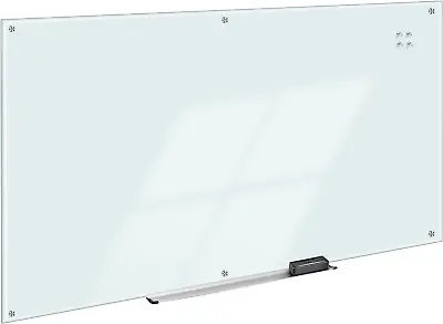 Amazon Basics Glass Dry-Erase Board - White Magnetic 8' X 4' • £169.99