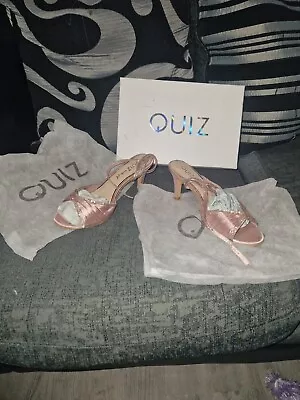 Quiz Pink Sandle Heeled Shoe • £3