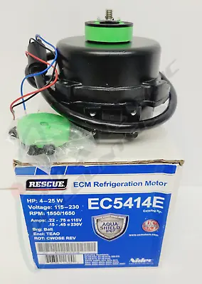 Nidec EC5414E Rescue ECM Refrigeration Motor 4-25 Watt 115-230V 1550/1650 RPM • $89.99
