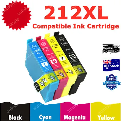 $15.60 • Buy Compatible 212 XL 212XL Ink For Epson WF2830 WF2850 XP 2100 XP3100 XP3105 XP4100