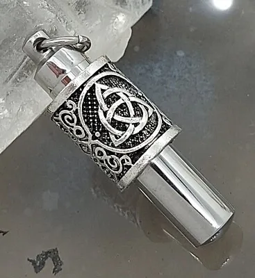 Celtic Knot Urn Necklace Memorial Cremation Ash Jewelry Locket For Men Or Women • $36.99