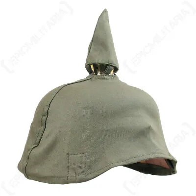 £15.95 • Buy Reproduction Imperial German Pickelhaube Helmet Cover - Olive Green