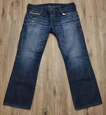 Diesel Jeans Mens Sz 36 X 30 Blue Zatiny Bootcut Button Fly Denim • $50