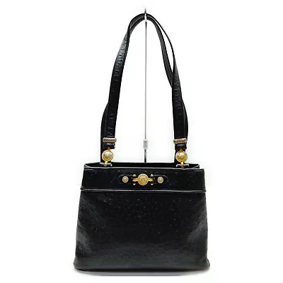 VERSACE Shoulder Bag  Black Leather 3650997 • $6.50