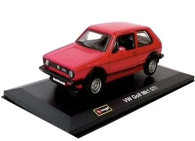 🇬🇧Bburago ICONIC VW Golf GTi Mk1 1979 Red 1:32 Scale Diecast Model • $23.36