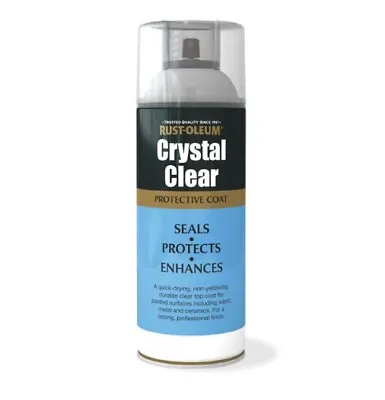 Rust-Oleum Crystal Clear Protective Coat Aerosol - Gloss Semi Gloss Matt • £12.73