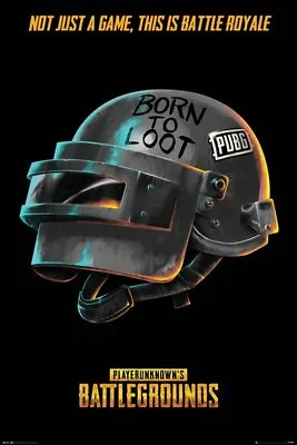 Poster PUBG Born To Loot PlayerUnknown's Battlegrounds XBox One Playstation 4 • $9.95