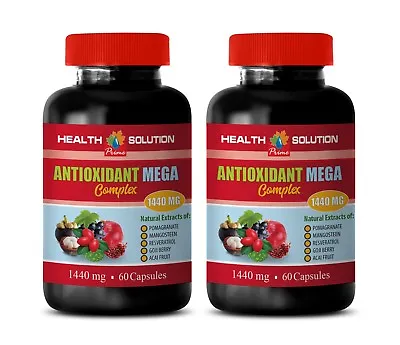 Acai Cleanse Antioxidant Mega Complex Anti Inflammatory 2 Bottles 120 Capsules • $38.47