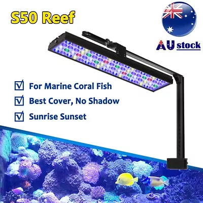 PopBloom LED Aquarium Light Full Spectrum For 60cm 24  Reef Coral Marine Tank • $169.99