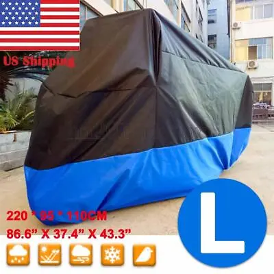 Motorcycle Bike Moped Scooter Cover   UV Prevention Dustproof L • $20.21