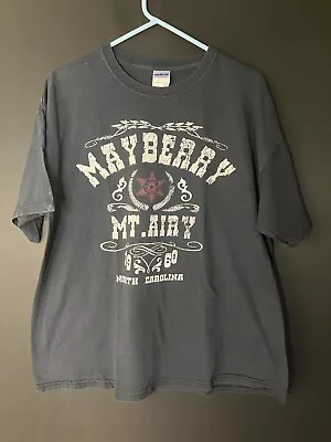 Andy Griffith Mayberry Mt.airy North Carolina Shirt Crew Neck Black XL Sheriff • $15