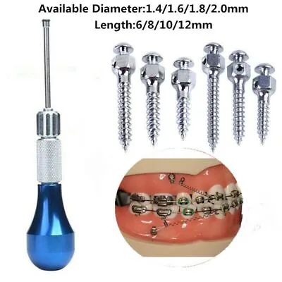 $2.84 • Buy Dental Orthodontic Micro Implants Mini Screw Self-Drilling 1.4/1.6/1.8/2.0mm