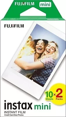 Fujifilm Instax Mini Instant Film White Border 20 Shot Pack Suitable Suitable • £11.16