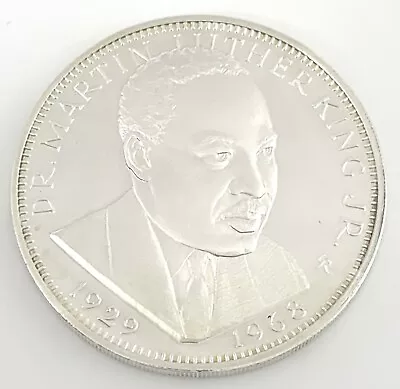 1968 U.S. Franklin Mint Dr. Martin Luther King Jr. Proof Sterling Silver Medal • $995